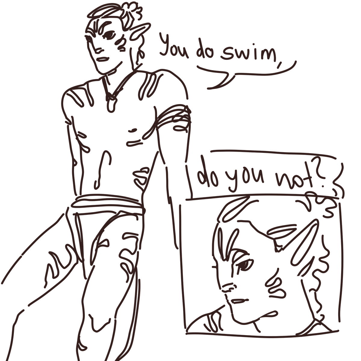 I swim pretty boy pppretty good I swim pretty good 