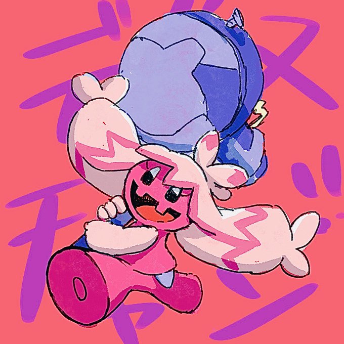 これは新年ぽい絵を描こうとして諦めて描いたデカヌチャンです。あけましておめでとうございます! 