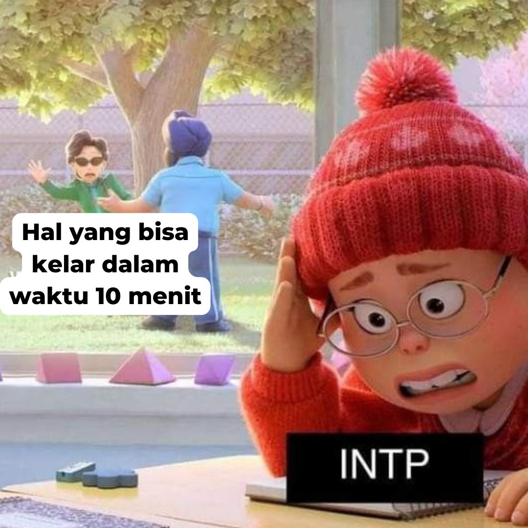 Boo_Indonesia's tweet photo. Notice aku dong INTP!
#INTP #memeINTP #INTPmeme #meme #16personalities https://t.co/odaweAqN7G