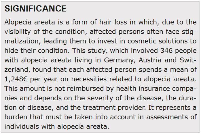 actadv's tweet photo. A new paper:
Out-of-Pocket Costs in Alopecia Areata: A Cross-Sectional Study in German-speaking Countries
#alopeciaareata #burdenofdisease #hairloss #healthcareeconomics #outofpocketcosts #treatmentprovider
https://t.co/I1ovRJICpz https://t.co/tR7Xs4e1Rp