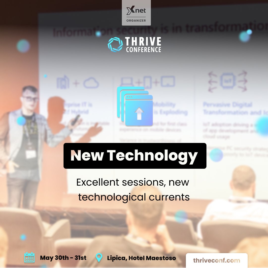 Thrive Conference (@thriveitconf) on Twitter photo If you're trying to figure out what the coolest conference about modern information technologies is, look no further😊 
👉THRIVE CONFERENCE, Slovenia  bit.ly/2SLKond
Not to mention that you get the chance to have one-on-one chats with speakers😉 If you're trying to figure out what the coolest conference about modern information technologies is, look no further😊 
👉THRIVE CONFERENCE, Slovenia  bit.ly/2SLKond
Not to mention that you get the chance to have one-on-one chats with speakers😉