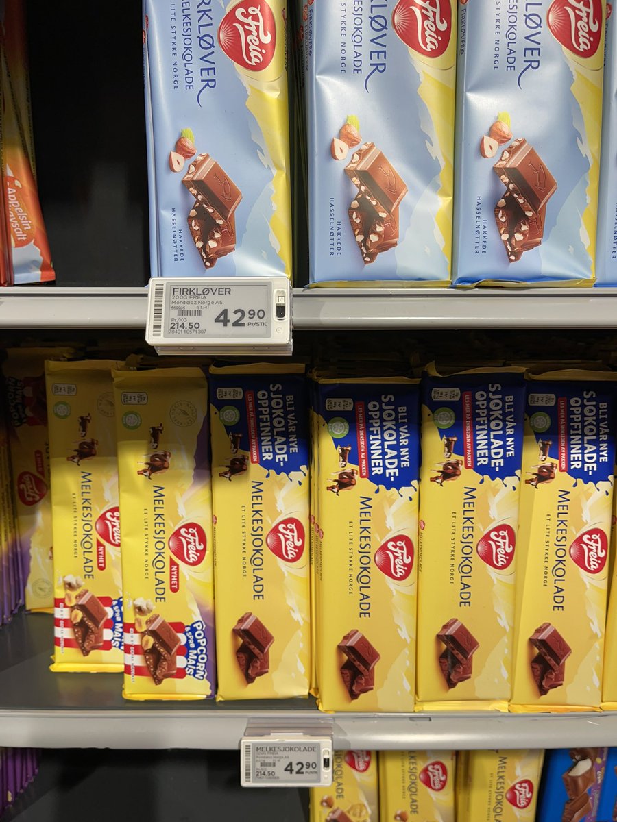 paalfrisvold's tweet photo. Så går prisen opp fra 19 til 39 og nå 42 kr. Dvs over 100 % økning på én uke.   @norgesgruppen og de såkalte «konkurrentene» fortsetter å manipulere markedet med sin ulovlige kartellvirksomhet. Hvor er @ktilsynet ? https://t.co/KPMZP69eTJ