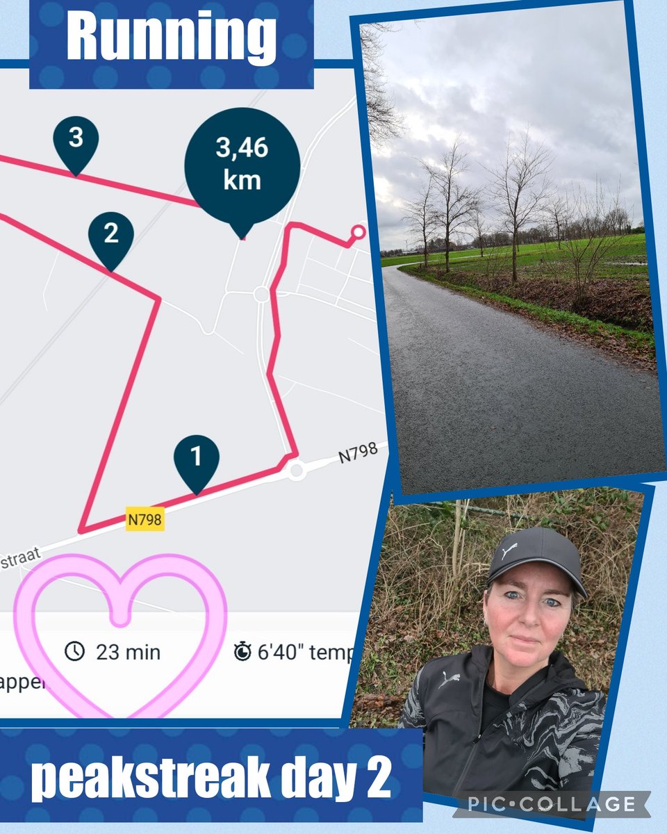 #PeakStreak2023 
23 minutes of running in Dutch Weather🙈🤣💪 after we brought our grandson Duuk back to his mom. 
<a href="/MyPeakChallenge/">My Peak Challenge</a> <a href="/SamHeughan/">Sam Heughan</a> <a href="/CoachValbo/">John Valbonesi</a> <a href="/CarePeakers/">HealthCareWorkerPeakers</a> <a href="/DutchPeakers/">Dutch Peakers™️</a> @GrndPrntPeakers