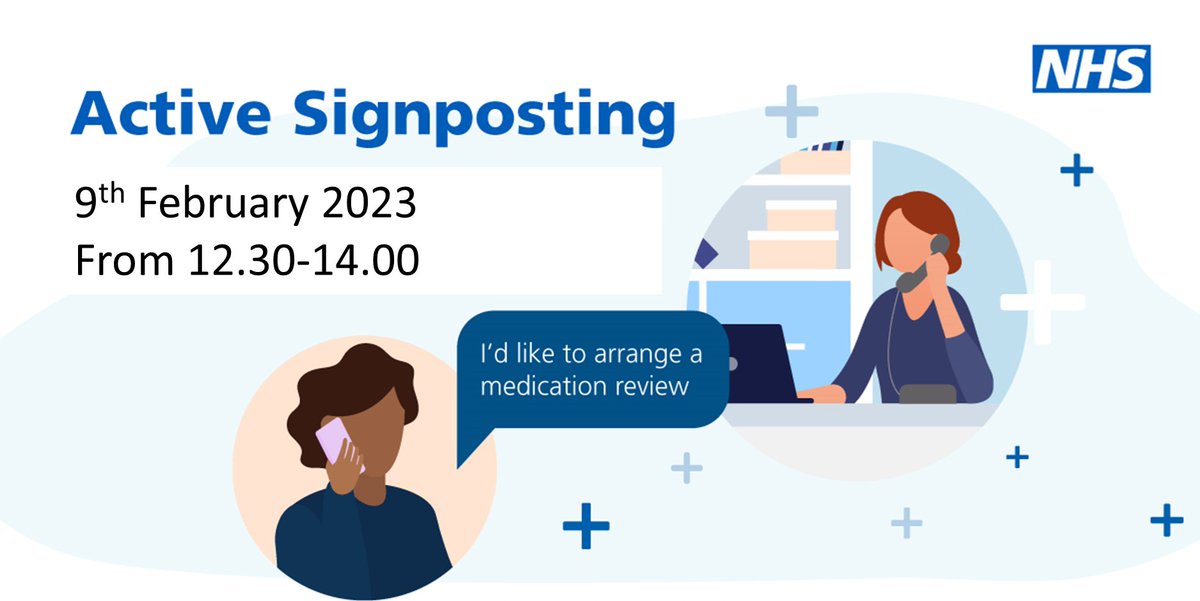 How effective is active signposting in your practice? Want some practical ideas and improvement tools to help you navigate patients better? @NHS_ICB Sign up for the webinar here: bit.ly/3vIr4Jf #PrimaryCare #CareNavigation #PCN