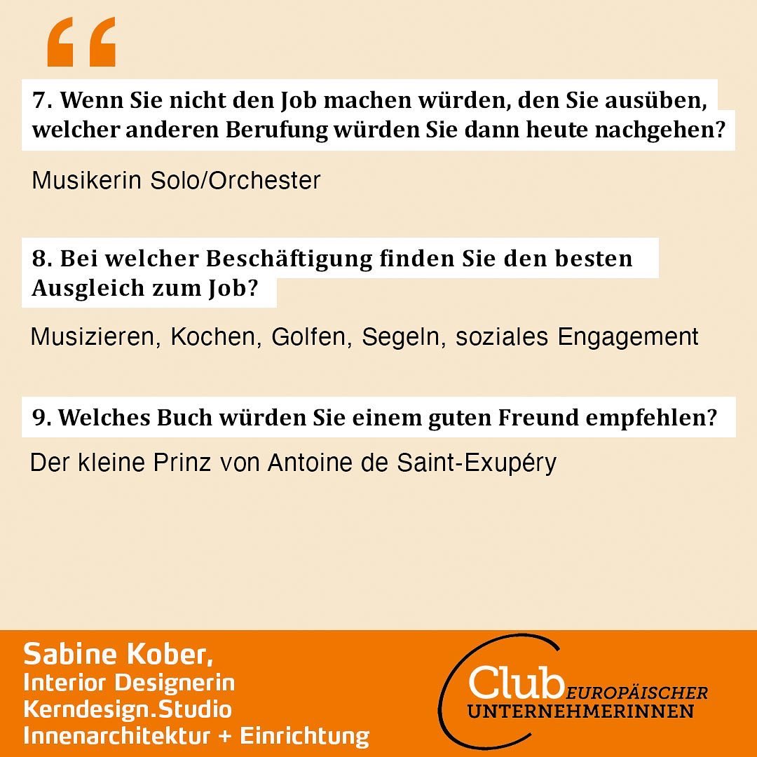 „CeU-Unternehmerinnen stellen sich vor!“ Heute mit Sabine Kober, Interior Designerin Kerndesign.Studio, Innenarchitektur + Einrichtung