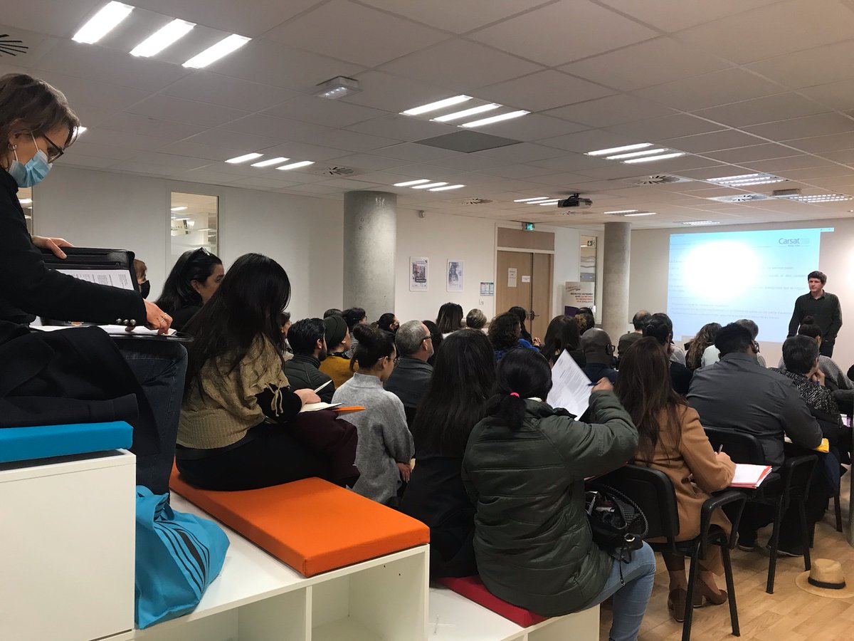 Salle comble 🤩 pour le #recrutement de la <a href="/Carsat_RA/">Carsat Rhône-Alpes</a> au @poleemploi_ara de #LyonPartDieu ! 

➕de 50 candidats présents pour des postes de technicien administratif H/F ! 
#tousmobilisés 
#MesEvènementsEmploi