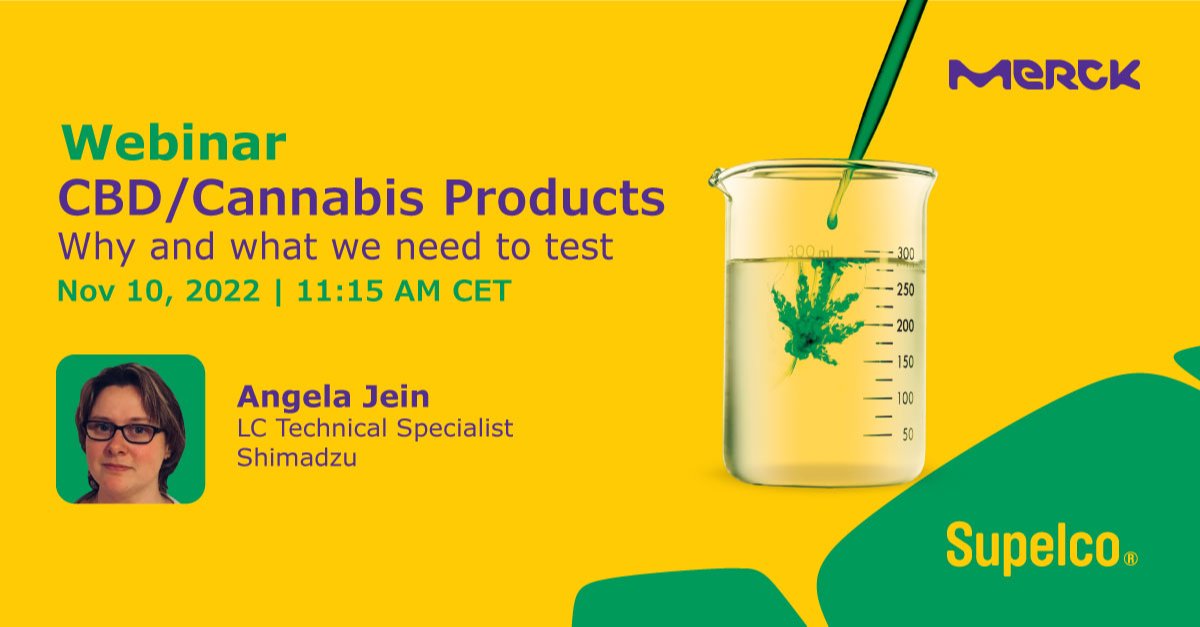 OlivierPEZZETTA's tweet image. Novel topics, such as cannabis testing, always raise questions around the need to test and what to look for. We raise some answers.
#cannabistesting #analyticaltesting #cbd #TeamMerck bit.ly/3IF0WqL