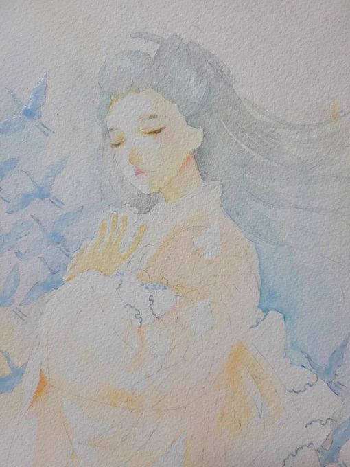 下塗りは絵本見たいぬね 