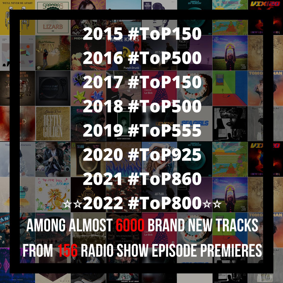 RadioKC's tweet photo. 1st 𝟮𝟬𝟮𝟮 #ToP800 #STATS 3/8
🟢16 acts get 3 tracks
➡️ @KlubberM │ Lisa Oribasi │ @marseilleband │ @theanahit │ Sababa 5 │ @shammonddallas │ @TheLunarKeys
🟢61 acts get 2 tracks
Adult Leisure │ @AliMacQueen │ Angela Aux │ @arclightsmusic
.../... https://t.co/Oy4HhgPGns