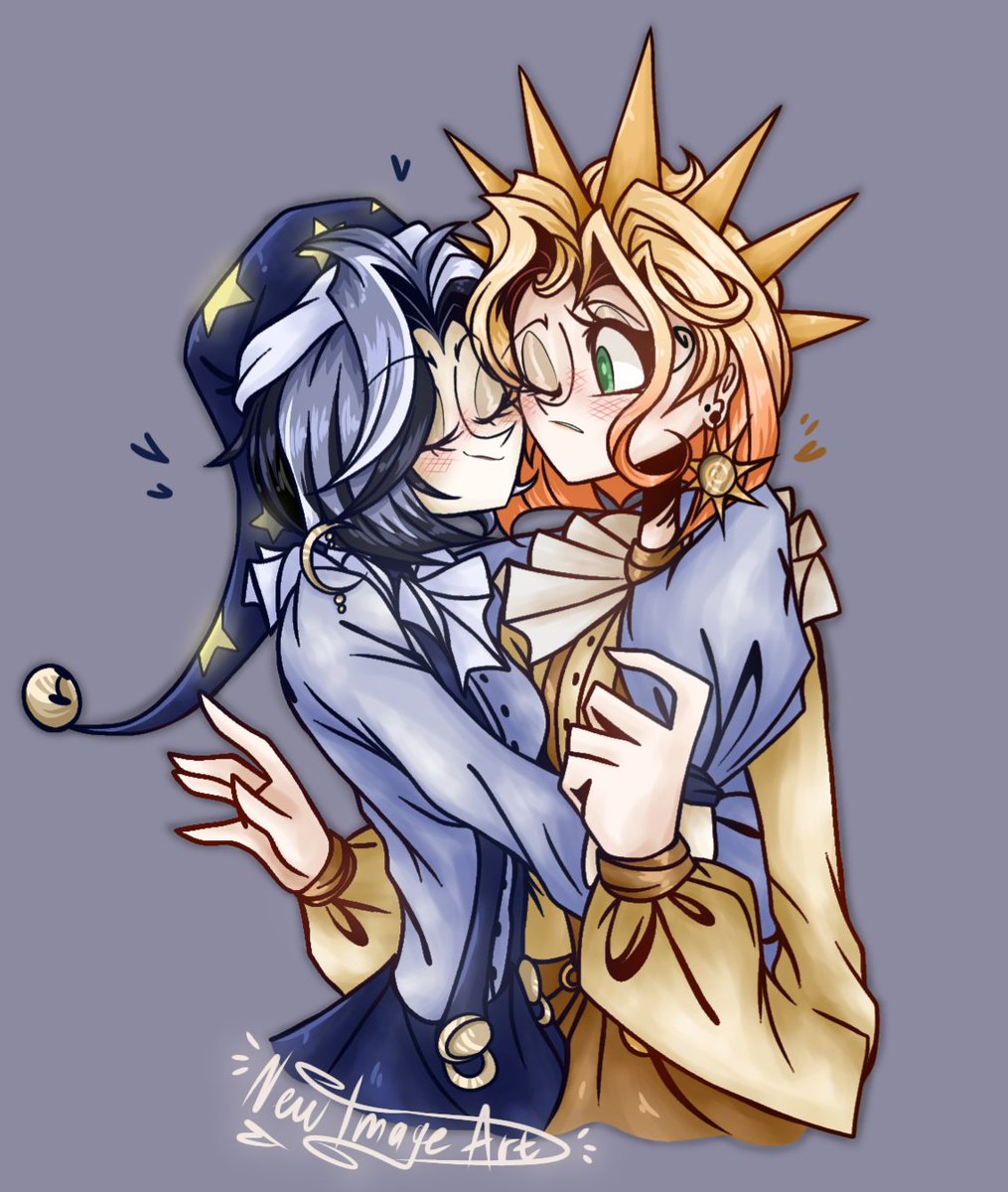 newimageart26's tweet photo. There is absolutely nothing to post. 
So, I idk- This is Zubenko☀️ and Laziness🌙

#Zubenko #Laziness #sun #moon #OC #artwork #digitalart #drawing https://t.co/OmQvMZW5ua