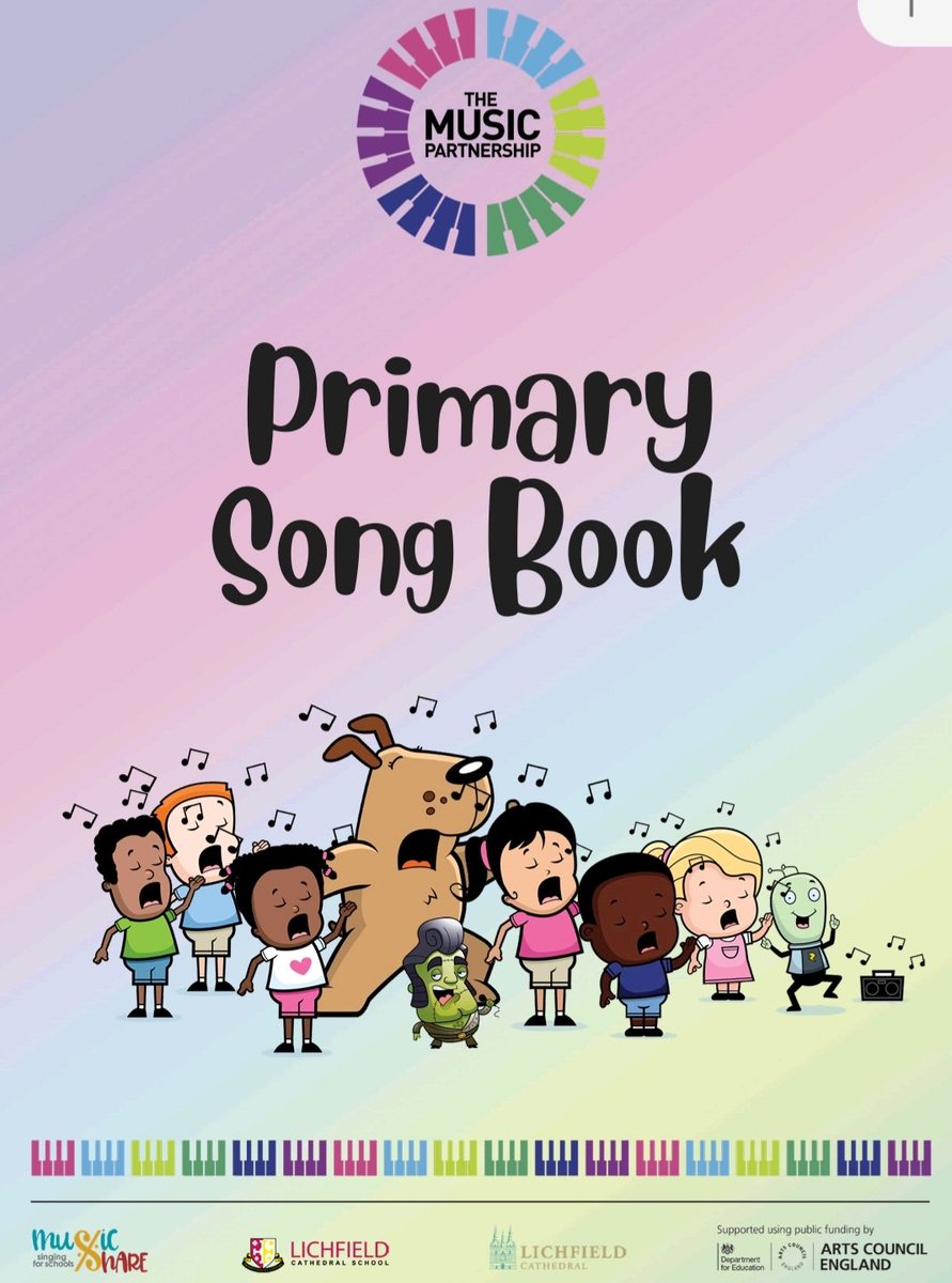 Excited that our Primary Song Book has now been published and sent to schools. Have you received your copy yet? @emsstaffs @StokeCMS @TelfordMusic @lichmusicshare