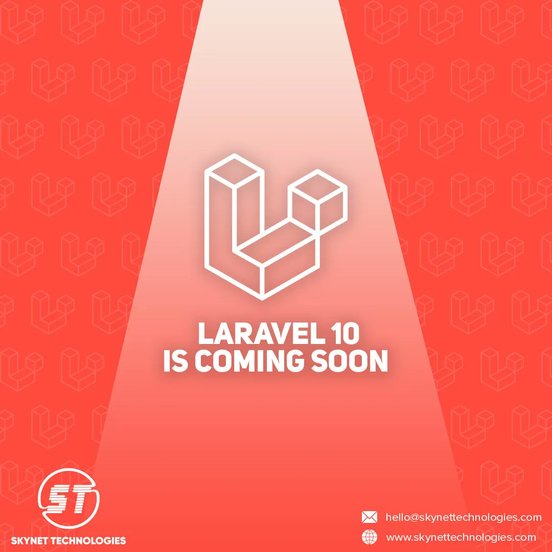 Skynet_LV's tweet image. Laravel 10 is coming soon - What will be the release date, new features, and deprecations? @laravelphp @laravelnews 

buff.ly/3ImB2aL 

#Laravel10 #LaravelUpdate #Laravel #LaravelPHP