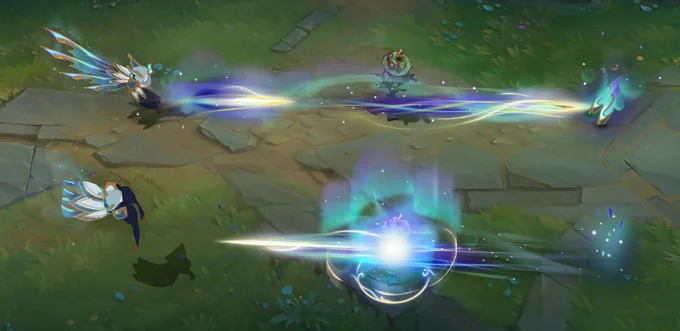 Winter blessed Xayah FANART 