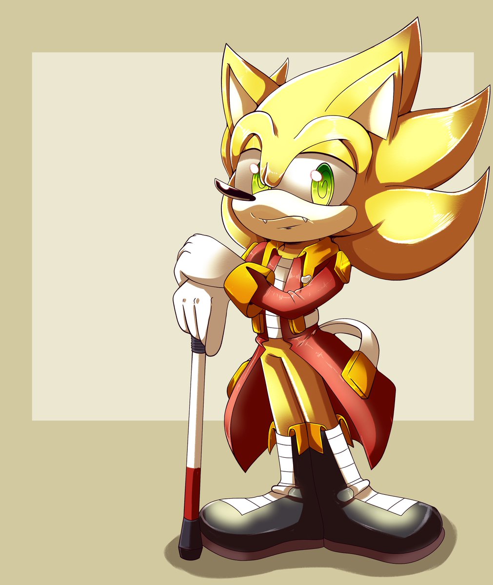 sacredoats's tweet photo. @ChaosRice Yooo what are the odds?! I also have an AU super sonic who is blind! https://t.co/PgecRL2cdn