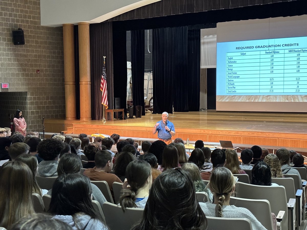 CBTohickonMS's tweet image. 9th graders are taking part in the 2023-24 Program Planning Assembly today. They are encouraged to attend the Curriculum Fairs being held at CB East &amp;amp; CB West at 6:30 p.m. tomorrow (Jan 5) to see all that our high schools offer. #Tohickon #CBSD #ProgramPlanning