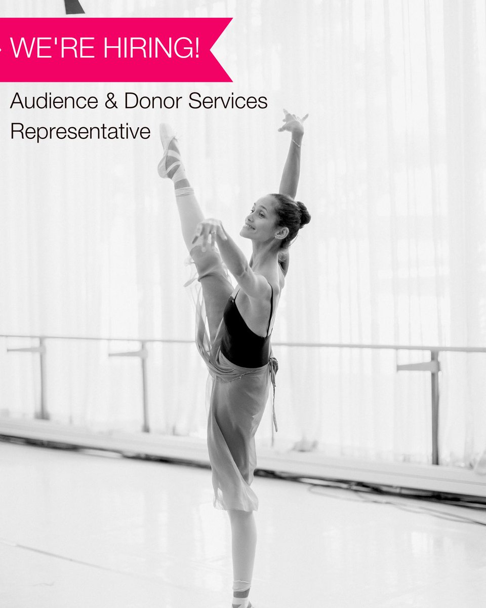 The National Ballet of Canada on Twitter "We’re hiring! Are you