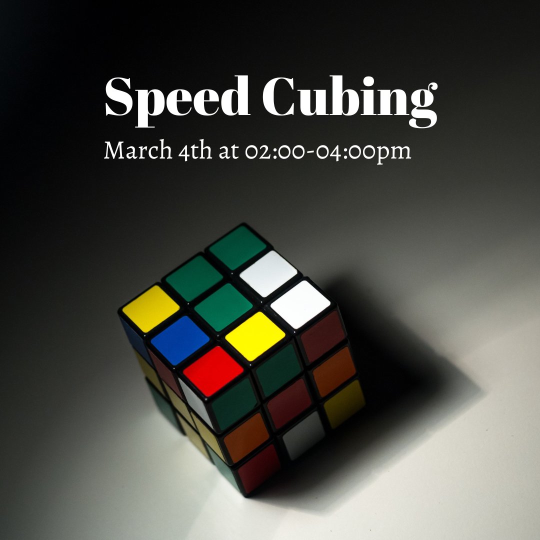 Ebplteens's tweet photo. Ages 10-18 bring your Rubik's cube &amp; show off your skills or learn from your peers about how to solve the cube.  If you have other cubes you want to show your peers,feel free to bring them too!  For more information contact mmiller@ebpl.org. @NjlaYass @MiddlesexCntyNJ @EBHSprinc https://t.co/SuDPcXR2aF
