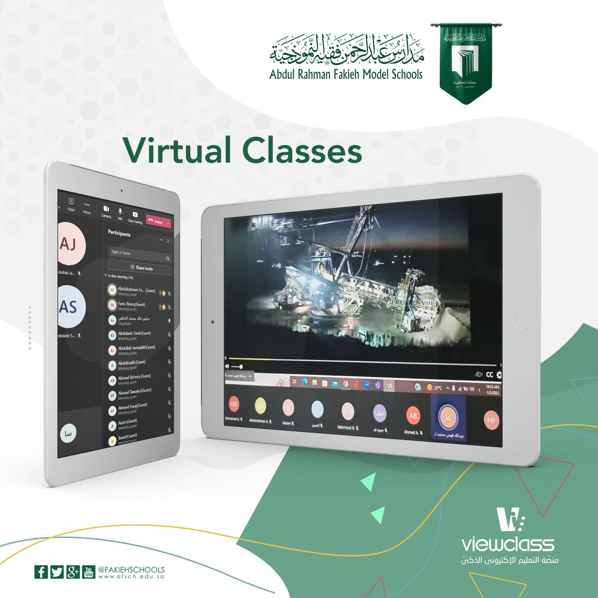 fakiehschools's tweet photo. Abdulrahman Fakieh Model School teachers keep presenting the virtual classes to the students via their school smart platforms with all commitment and seriousness
#viewclass https://t.co/GFFiFBUMM2