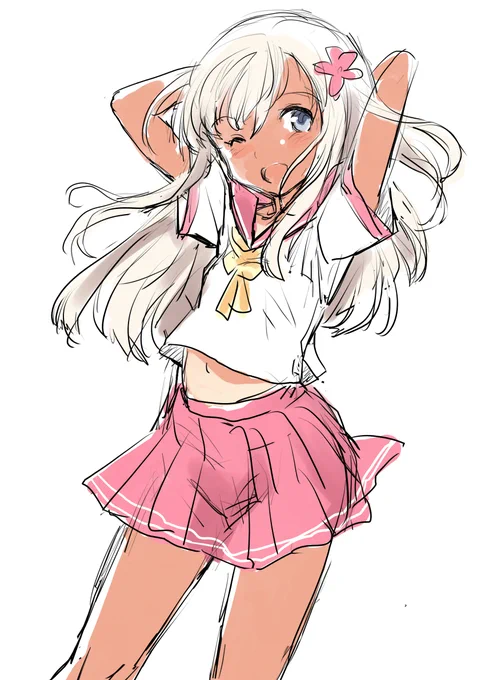 今日はSkeb作業もせずにらくがきしてました
セーラーろーちゃん
コスプレっぽくピンクをチョイス 