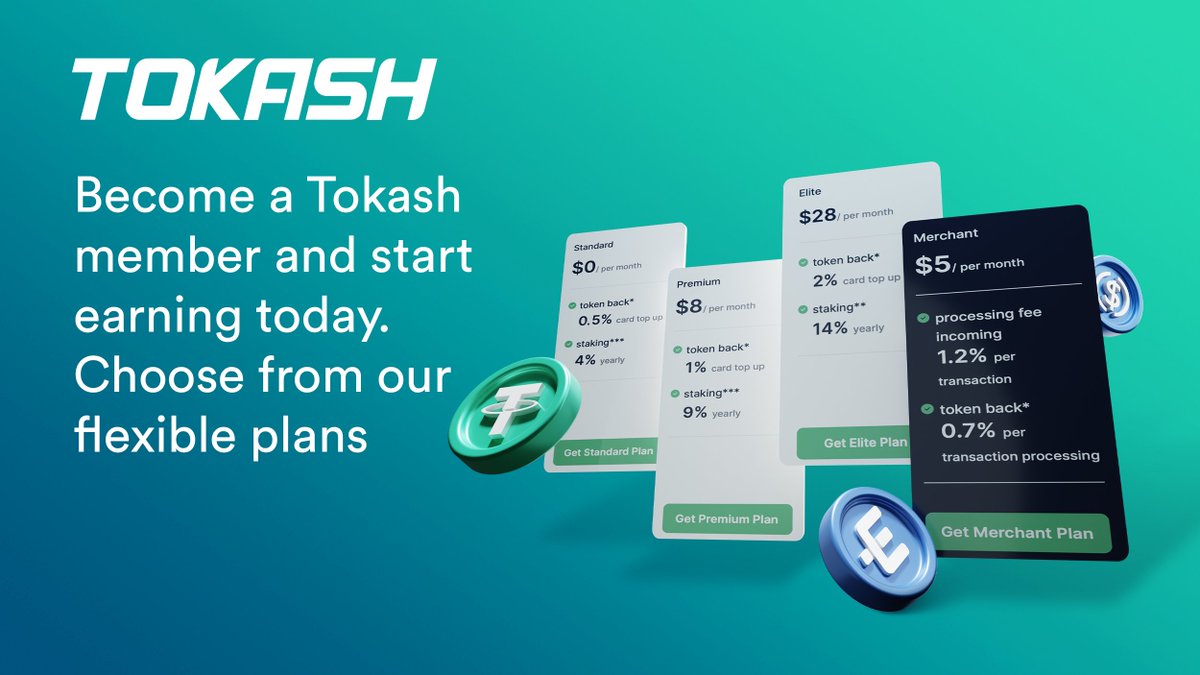 Discover the different #Tokash Plans and their #benefits, begin your journey to financial independence with us