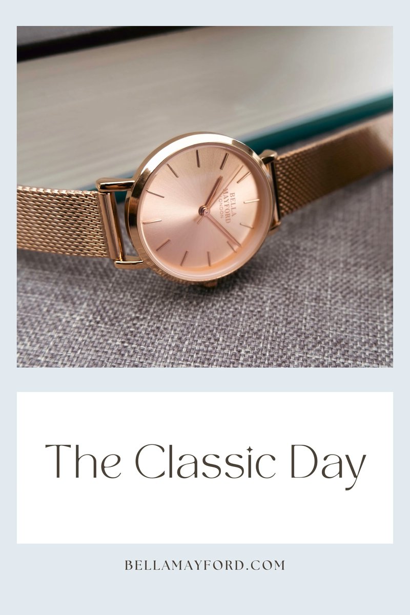 This elegant rose gold watch features a stainless steel strap and rose gold dial with a beautiful sunrise face. Every woman needs a classic watch. 

#watches #timepiece #watch #womenswatch #ladieswatches #ladiesfashion #2023