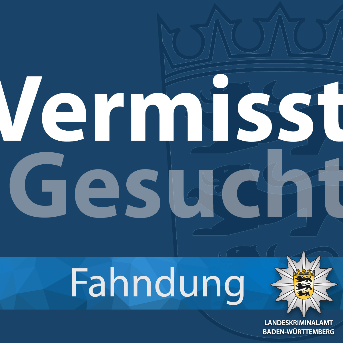 LkaBaWue's tweet photo. #ÖFFENTLICHKEITSFAHNDUNG
Die Staatsanwaltschaft Ingolstadt und die Kriminalpolizeiinspektion Ingolstadt bitten um Eure Mithilfe! Am 19.05.2022 wurde der #Leichnam eines #Kindes in der Donau aufgefunden.
Hier geht es direkt zur Fahndung:
https://t.co/a7hVG9u3nG
@LkaBaWue https://t.co/SrSkgTIcnD