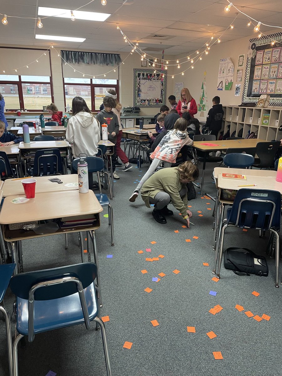 Martin_Huskies's tweet photo. New Year Confetti Celebration in @SarahGoodlow116 room.  What a fun way to get the students moving and engaged in their learning! @Dist158 @martinhusky158 https://t.co/9UNEpxWYJX