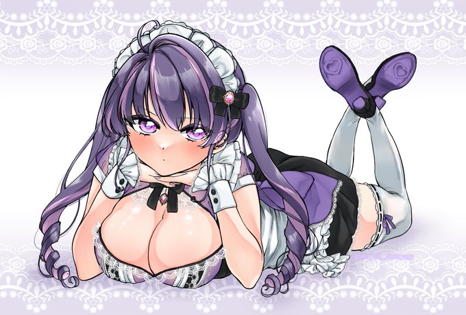 うちの子の菫ちゃんにメイド服着てもらった💜✨ 