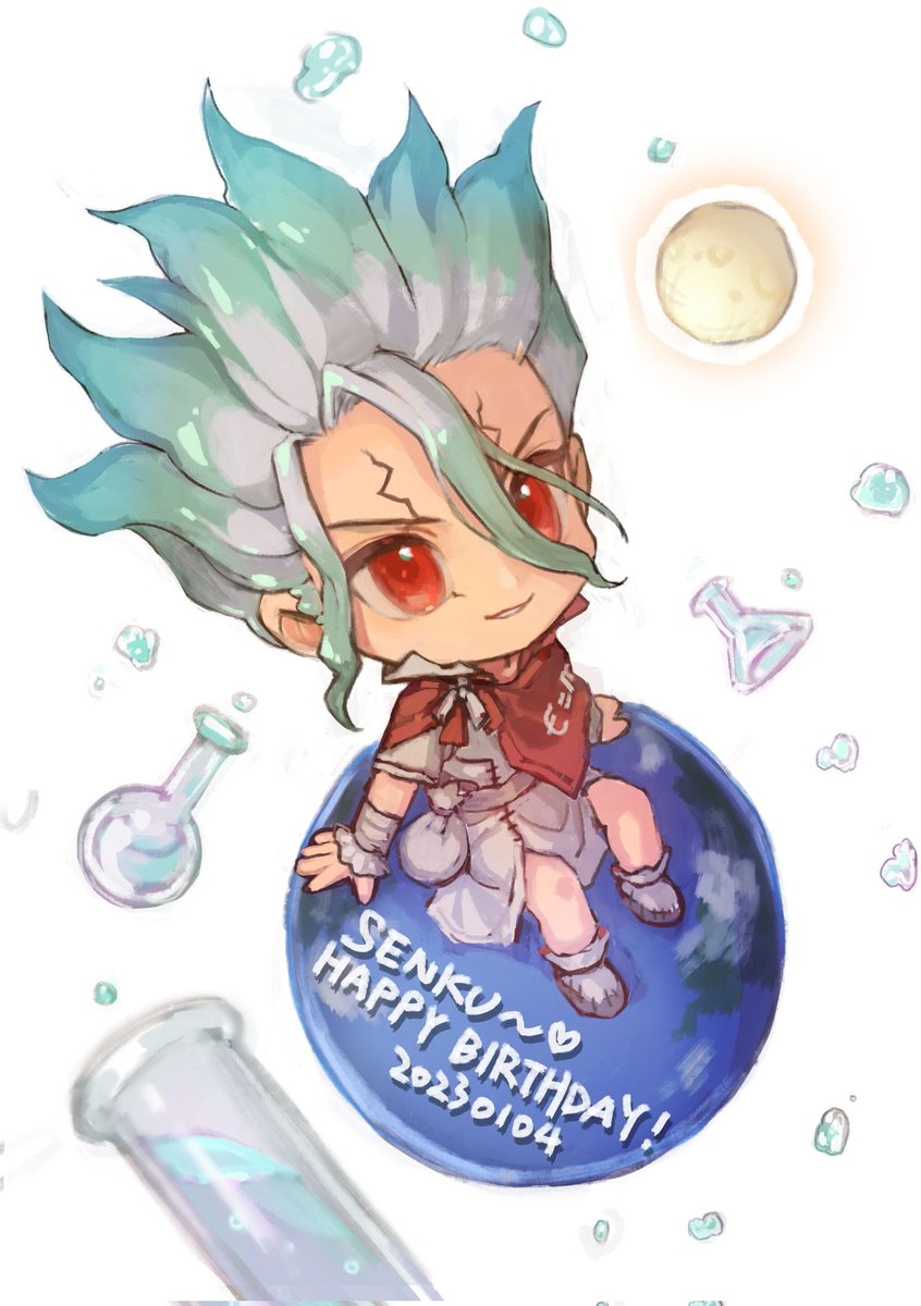 lelianlean's tweet photo. 千空生日快乐～♥♥♥ https://t.co/mkTMKlZz74