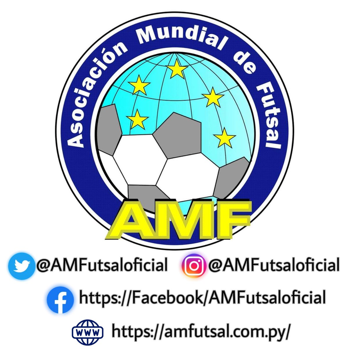 AMFutsaloficial's tweet photo. @AMFutsalOficial
Única cuenta que identifica a la Asociación Mundial de Futbol de Salón en las redes sociales 

@AMFutsaloficial
The only account that identifies the World Futsal Association – AMF  on social networks https://t.co/1HilvvtB8p