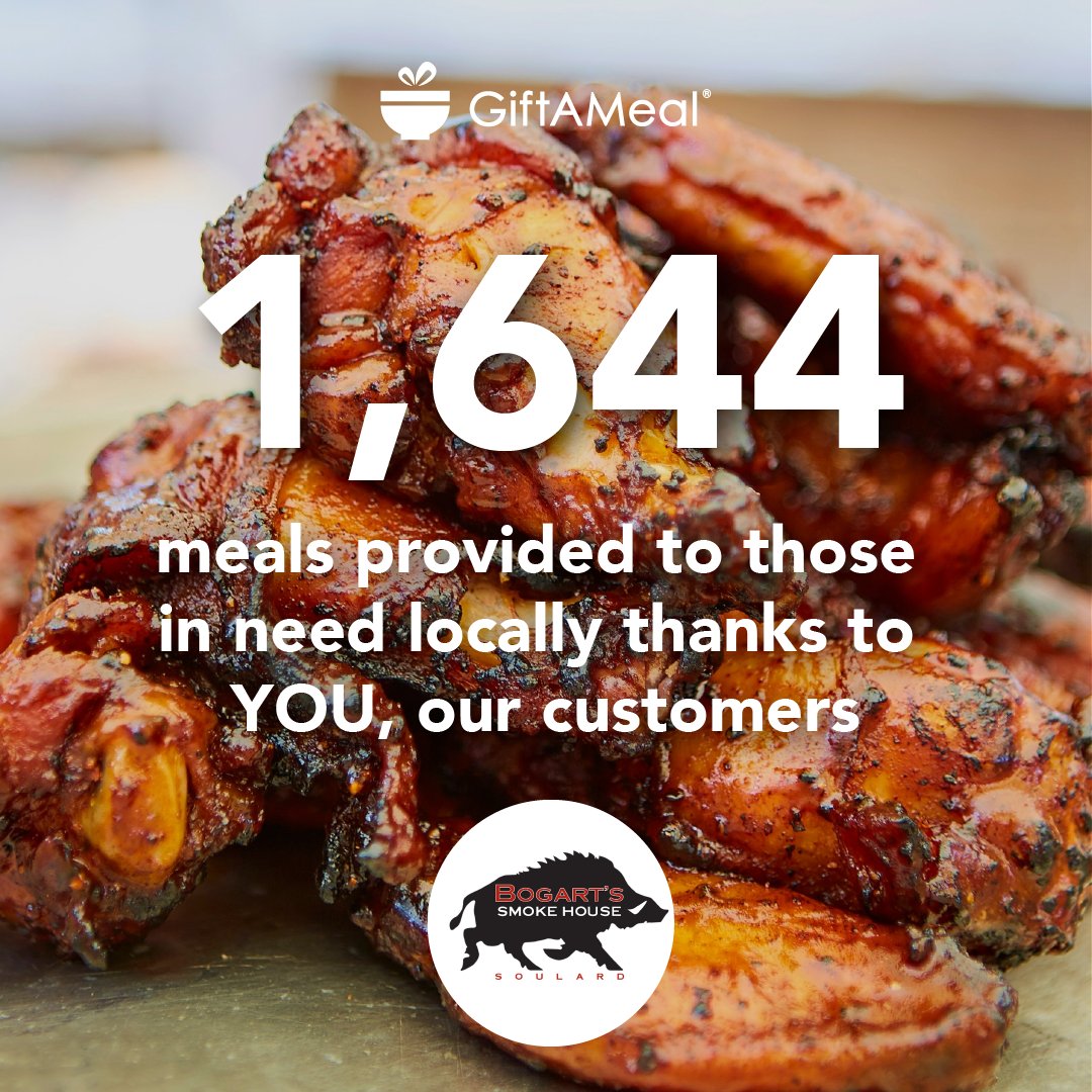 BogartsSTL1's tweet image. THANK YOU Bogart's family! 🙏

Through your @GiftAMeal app, you provided 1,644 meals in 2022 to our St. Louis neighbors in need. #stlproud

Let's keep the giving going in 2023! 📲 

#bogartssmokehouse #bbqfamily #giftameal #community #helpingothers