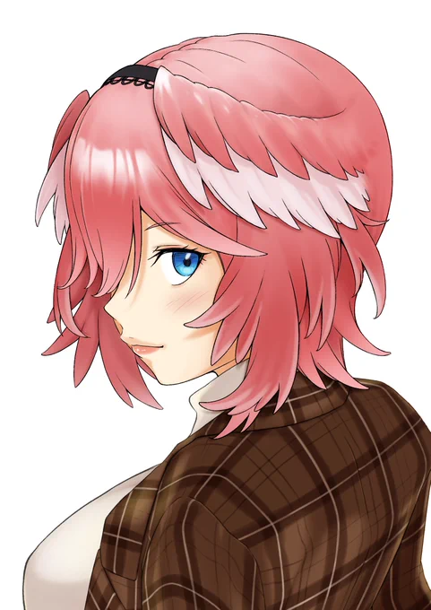 苦手な髪塗ってます。 ここから冬の絵に変えるのは……無理か…