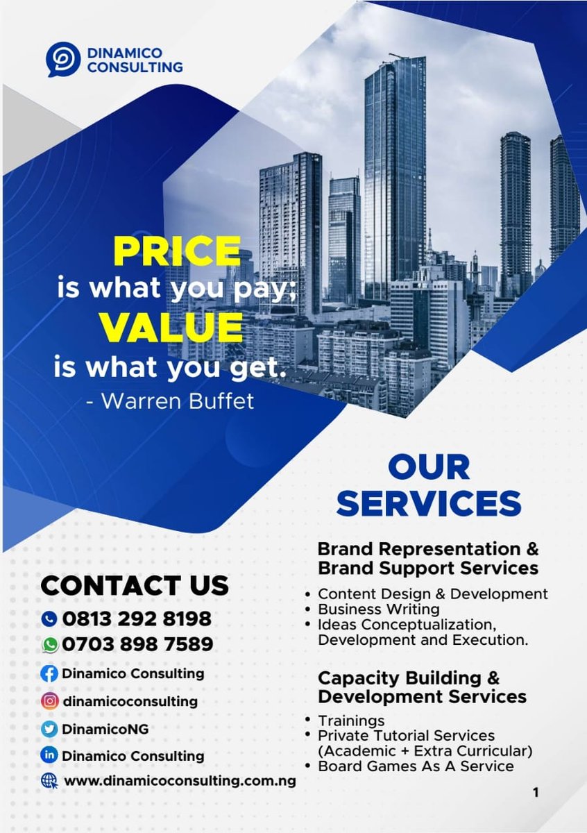 DinamicoNG's tweet photo. How may we be of service to you? Contact us today!
#value #ideation #execution #branding #businesswriting #contentwriting #privatetutorials #exceptionalservice #trainings #academic #extracurricular #BoardgamesAsAService #dinamico https://t.co/k6puAGQP1c