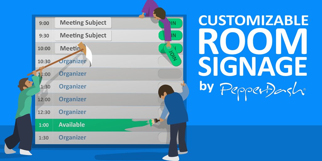 PepperDash's tweet photo. Room signage is one of the most overlooked ways to enhance integration in AV. Here are just some of the things clients have done:

✓ Enforce authentication
✓ Allow reservation editing
✓ Show or hide private data
✓ Enable one-touch meetings

 https://t.co/hz1zSSC4a3 https://t.co/k2w6nyIwa9