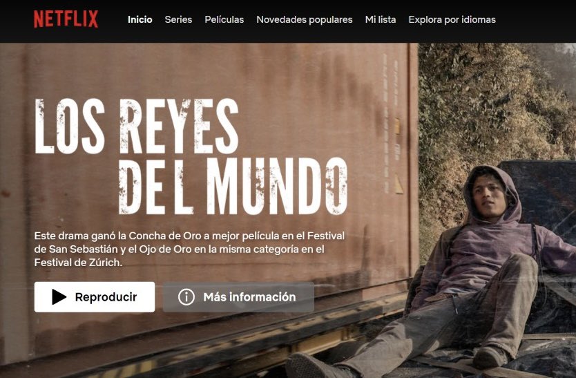 CineTercer's tweet image. Desde hoy está disponible en Netflix Los reyes del mundo. Una de las mejores películas colombianas del año, dirigida por Laura Mora y ganadora de la Concha de Oro en el festival de San Sebastián 🔥