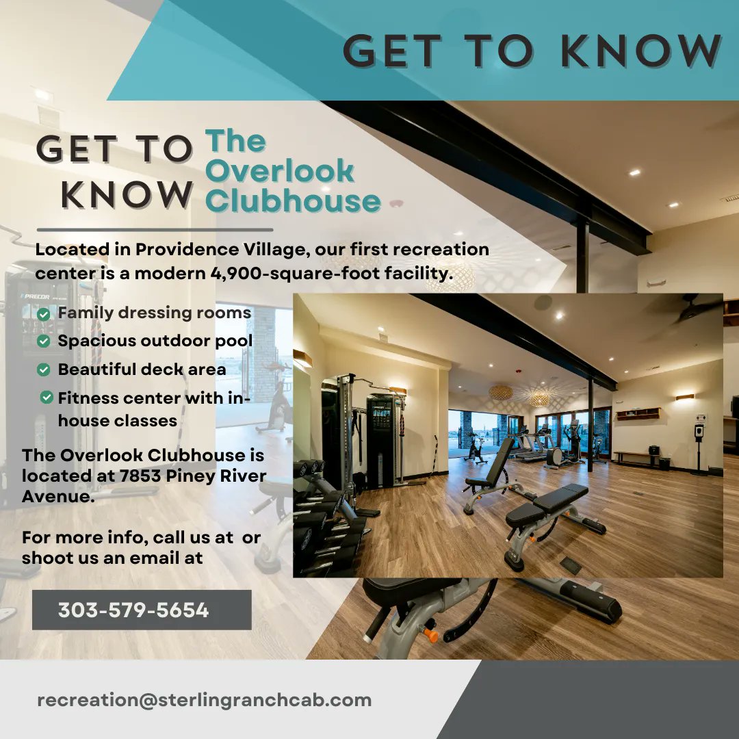 #gettoknow the Overlook Clubhouse at #mysterlingranch It's the perfect time of year to get to know the amazing amenities at the gym to help you reach your New Year's goals!

buff.ly/3GKH6FD