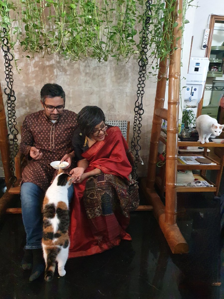 senjutisaha's tweet photo. This is the closest we came to a New Year family picture with the all 4 of us in one frame. I say this is a really good start!!

Happy New Year!! https://t.co/3pvCtr9iAF