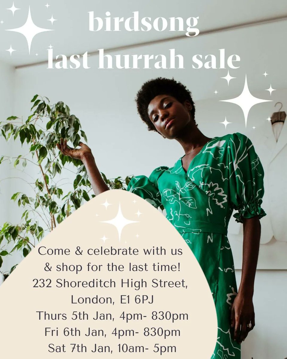 Incase you’ve not heard we’re taking a pause to protect our social mission. We are taking time to rebuild the brand, it won’t look how it does now. All through Jan you can shop at 40% off and we're having a popup this week at our office in shoreditch: tinyurl.com/5eftvcnz