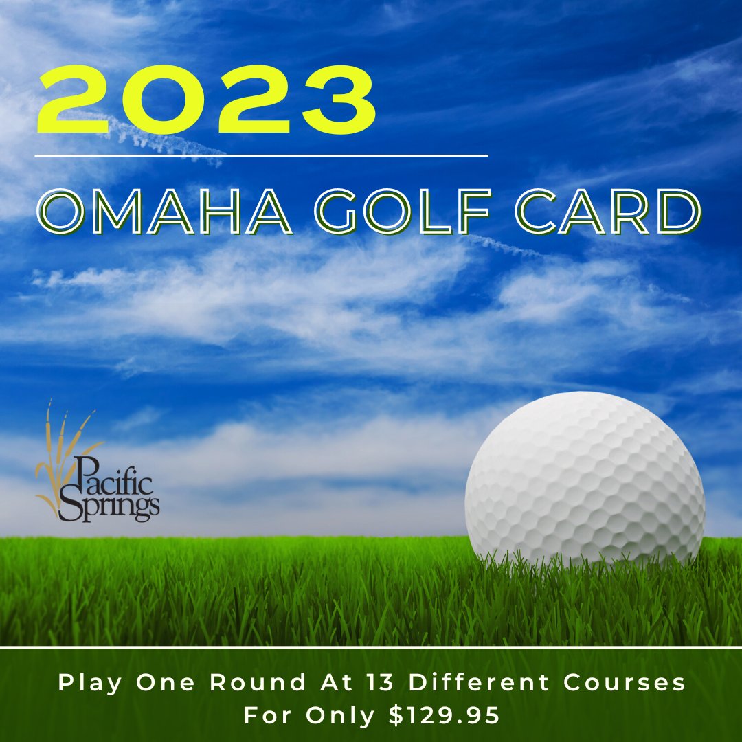 Do you have your 2023 Omaha Golf Card yet?
Buy online here 👉 bit.ly/3CMCWen

 #PacificSprings #LUGolf