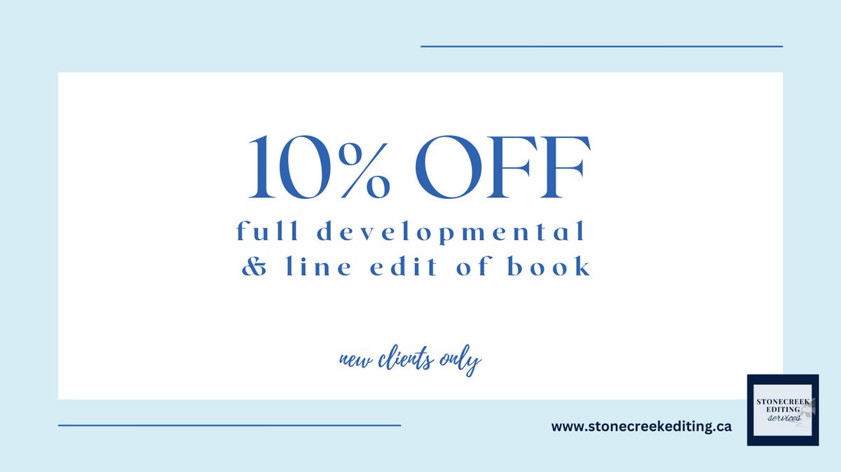 yournexteditor's tweet photo. For the next week or get 10% off full editing book editing services for new clients.
#writingcraft #writingcommunityofinstagram  #writinganovel  #instadaily  #writingfiction #writingprocess   #indieauthor #amwriting #writers #writersofinstagram #indieauthorsofinstagram https://t.co/d8g6BOb0HL