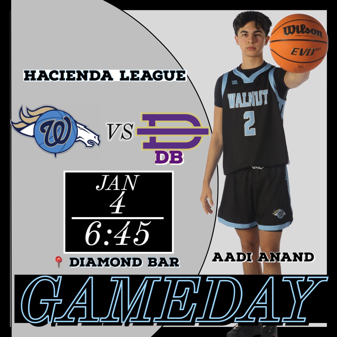Joe Khouzam (@coachkhouzam) on Twitter photo ๐จGAME DAY
๐ WEDNESDAY JAN 4
๐ DIAMOND BAR
โฐ 6:45
๐DIAMOND BAR
๐ HACIENDA LEAGUE
#GoStangs #MustangFamily
<a href="/Walnut_Mustangs/">Walnut High School</a> ๐จGAME DAY
๐ WEDNESDAY JAN 4
๐ DIAMOND BAR
โฐ 6:45
๐DIAMOND BAR
๐ HACIENDA LEAGUE
#GoStangs #MustangFamily
<a href="/Walnut_Mustangs/">Walnut High School</a>