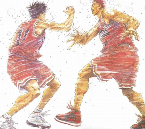 이런 하이파이브가 슬램덩크 패러디라는 거 모르는 분도 많으니...