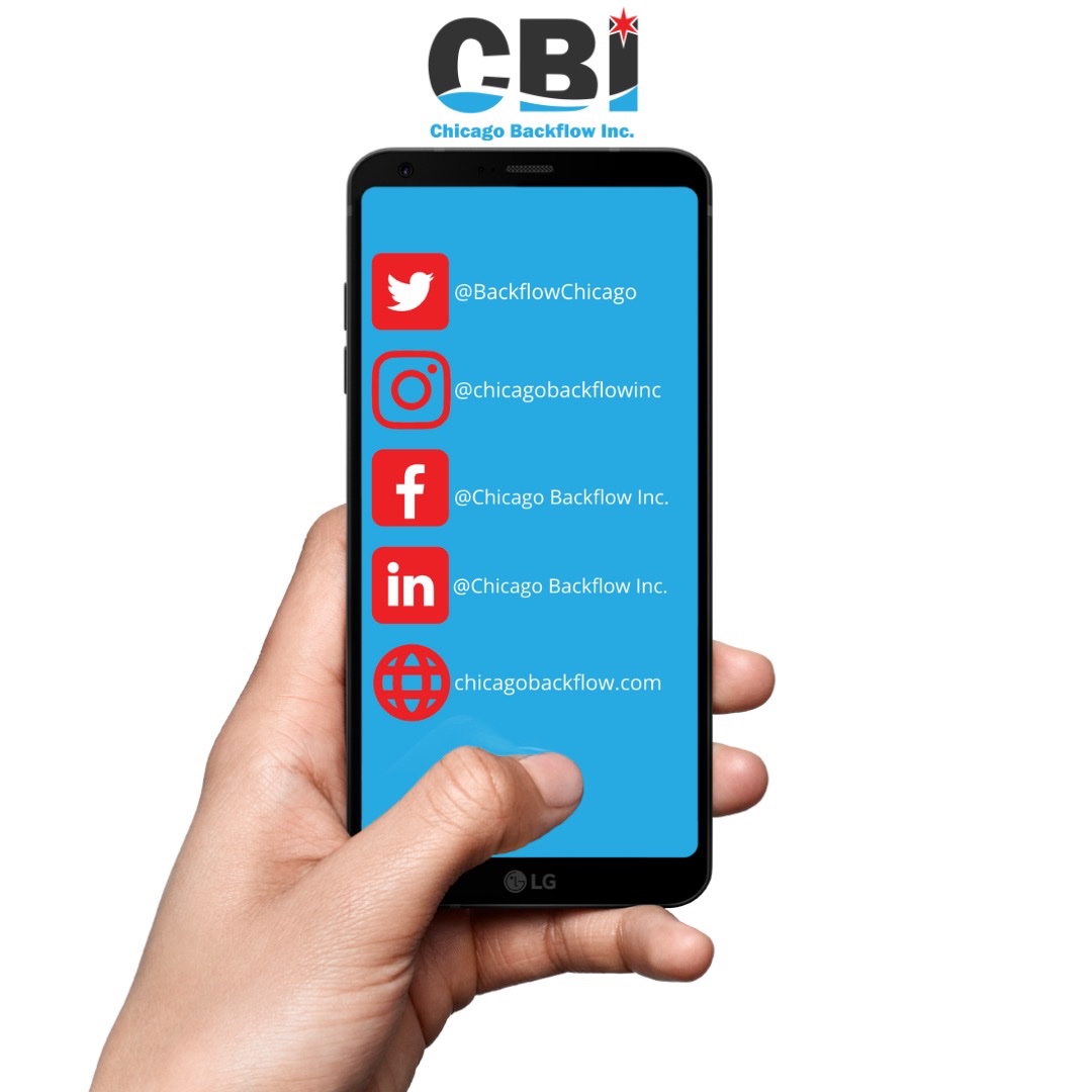 BackflowChicago's tweet photo. Make sure you are following CBI on all social media platforms so, you do not miss any updates about our services, which are available 24 hours a day, 7 days a week! #ChicagoBackflow #CBI https://t.co/7isoAldz7S
