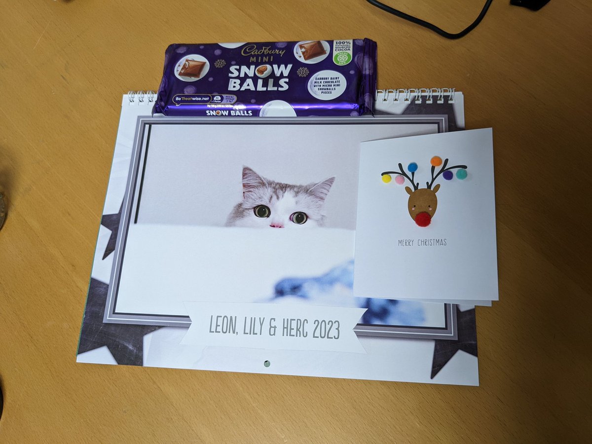 Omg my <a href="/LeonBub/">Leon, Lily & Herc 🐾</a> calendar arrived so fast this year 🥺💕
Thank you <a href="/exeliax/">Exelia 🌸</a>!!!! ❤️ ❤️ ❤️