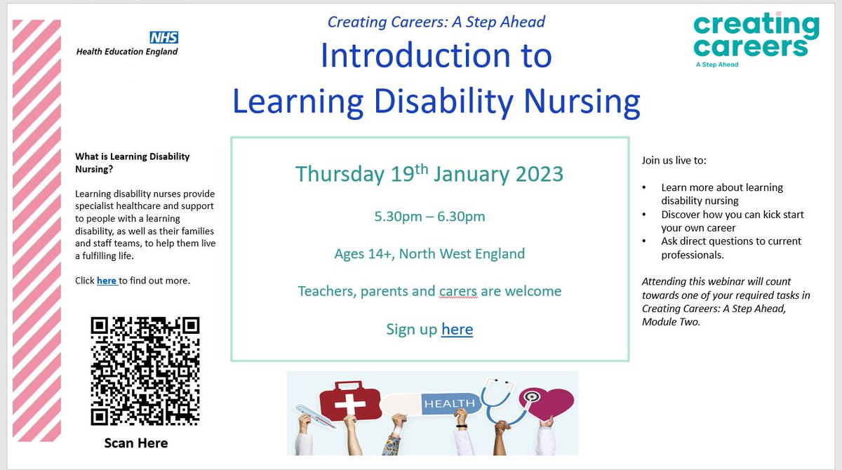 UOC LD Nursing (@uocldnursing) on Twitter photo Future Learning Disability Nurses, school leavers, parents carers, scan the QR for more details 👌#futurenurses #careerinnursing #LearningDisabilityNurse <a href="/CumbriaUHealth/">University of Cumbria Nursing</a> <a href="/fiona04145826/">fiona</a> <a href="/SandraHewitt_LD/">Sandra Hewitt</a> <a href="/SarahWa39033262/">Sarah Ward</a> #beanurse #beaLearningDisabilityNurse Future Learning Disability Nurses, school leavers, parents carers, scan the QR for more details 👌#futurenurses #careerinnursing #LearningDisabilityNurse <a href="/CumbriaUHealth/">University of Cumbria Nursing</a> <a href="/fiona04145826/">fiona</a> <a href="/SandraHewitt_LD/">Sandra Hewitt</a> <a href="/SarahWa39033262/">Sarah Ward</a> #beanurse #beaLearningDisabilityNurse