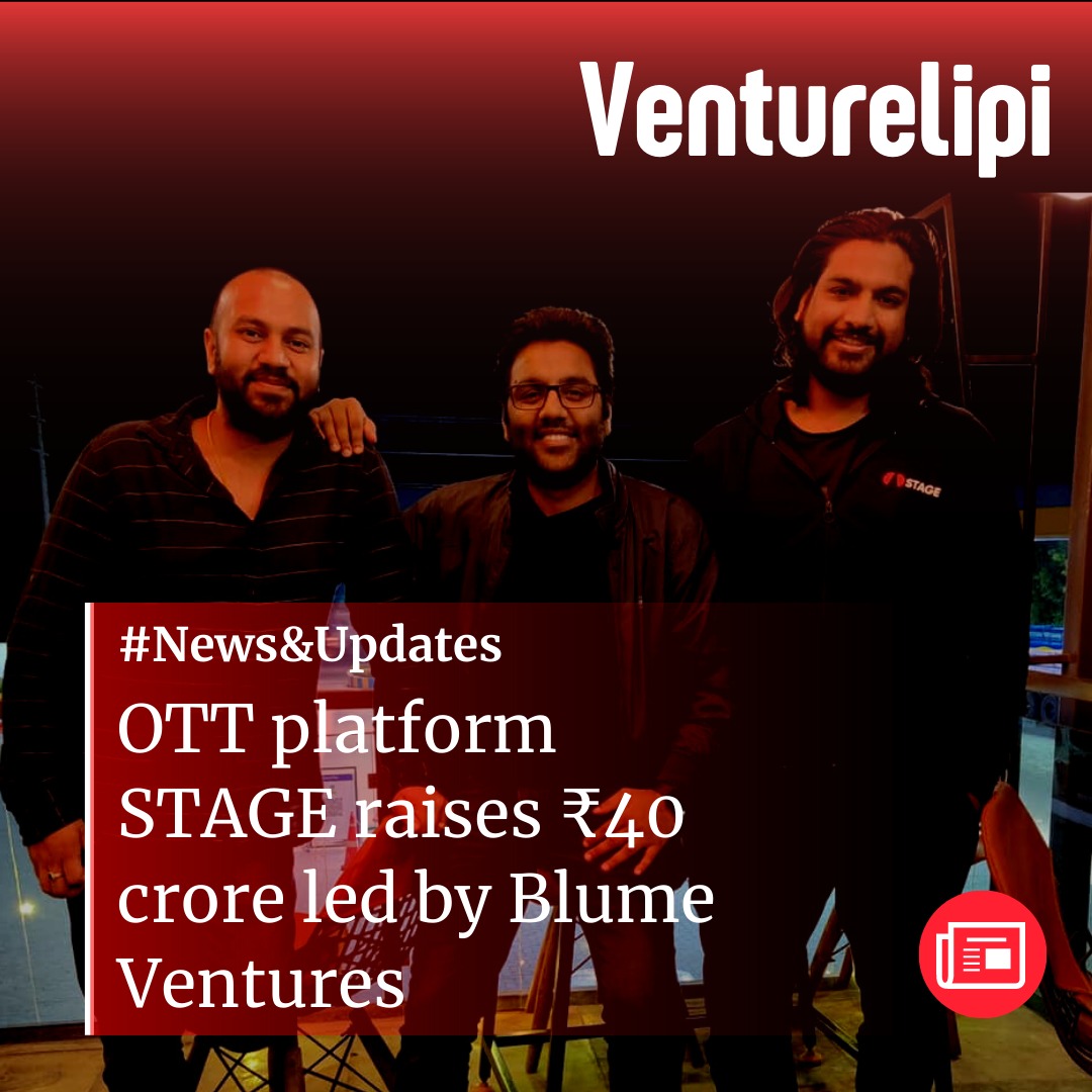 VentureLipi's tweet photo. #EcosystemUpdate: OTT platform STAGE raises ₹40 crore led by Blume Ventures. 

#OTT #Stage #RegionalContent #BlumeVentures #Startups #Funding #Venturelipi #Venture #Lipi #Haryanvi #India https://t.co/XnmXYB8kPu