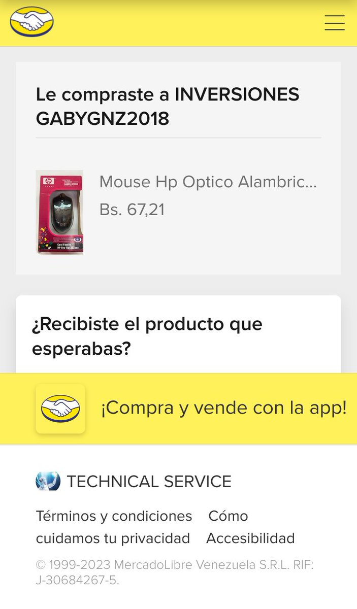 technicalmente's tweet photo. Asi funcionan las estafas por #MercadoLibre compras, pagas,  no recibes el artículo comprado y mercadolibre no te deja montar un reclamo por la compra! https://t.co/YBUk5GcteY
