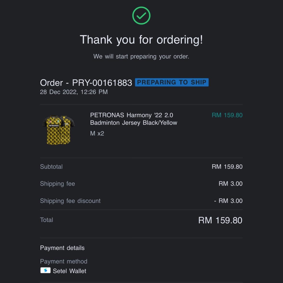 anashi8's tweet photo. Cant wait for Malaysia Open 2023 😍 Lets go !! Like always , shopping jersey with #PayWithSetel #SetelPMO23 #PETRONASShopSuperFan23 #GemilangkanLagi #ShuttleheartsUnite #badmintonmalaysia @petronasshop @setel https://t.co/3hOJ4tQ73E