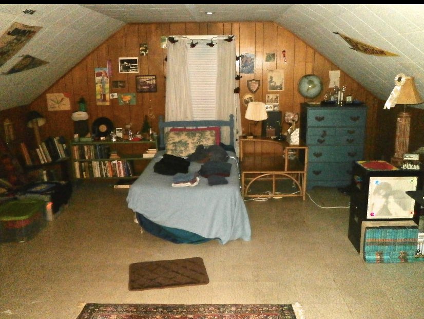 David Berman. Childhood attic bedroom. Wooster Ohio. Happy Birthday DCB. 