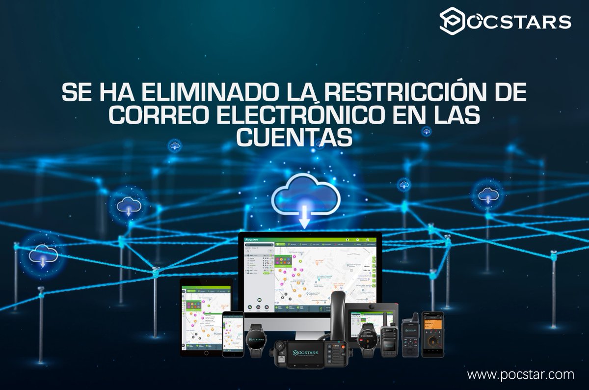 la restricción se ha eliminado y se aceptan direcciones de correo electrónico con cualquier dominio. Este cambio ha facilitado a los administradores la introducción de la dirección de correo electrónico de los usuarios con cualquier formato de terminación.
#POCSTARS #PoC #PTT